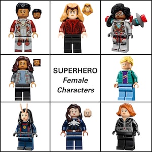 LEGO Female Superhero Minifigure Collection