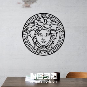 Medusa Metal Wall Art, Medusa Wall Decor, Medusa Metal Wall Sign, Ancient Greek Mythology, Interior Wall Decor, Greek Metal Wall Hangings