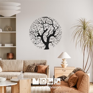 Metal Tree Wall Art, Tree Wall Decoration, Tree of Life Metal Wall Hangings, Unique Wall Decoration, Nature Wall Art, Modern Home Decor