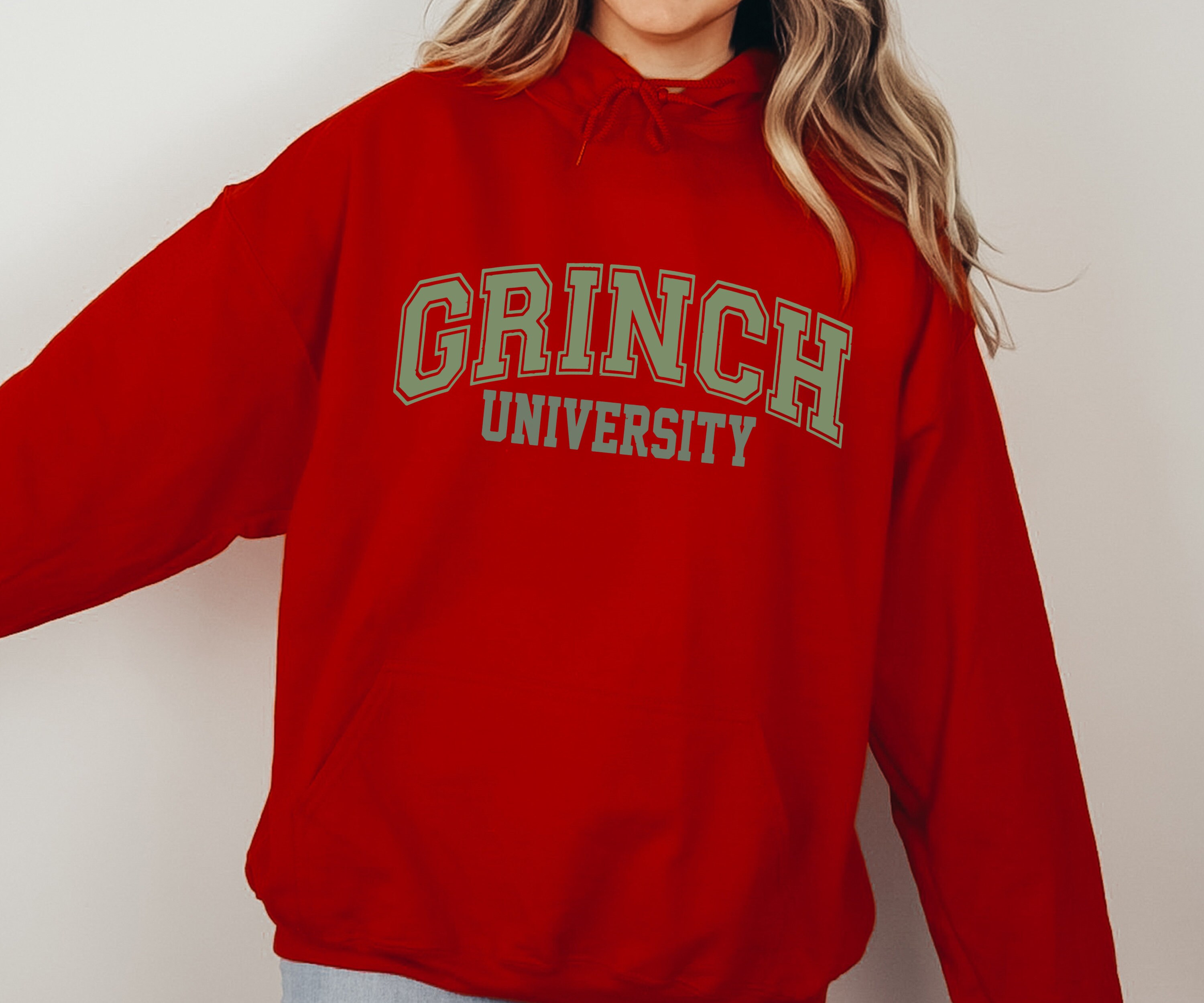 Grinch University Sweatshirt and Hoodie, Christmas Sweatshirt