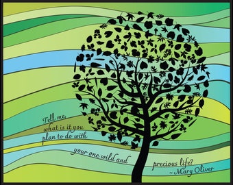 Digital Print - "Summer Day" - Mary Oliver