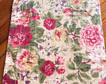 Designer Window Valence- Vintage Ralph Lauren Large Floral Pattern - French Country Cottage Farmhouse decor- Fully Lined
