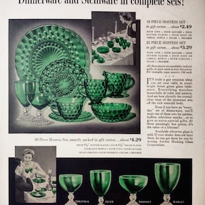 4 Emerald Green Glasses - Sherbet / Champagne/ Dessert- Vintage Anchor Hocking collectible glassware- antique stemware, barware Drinkware
