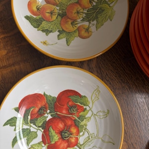 Handpainted Vintage Italian Ceramic Dishware, Made In Italy- VTG Pair of Williams Sonoma Pottery Bowls-