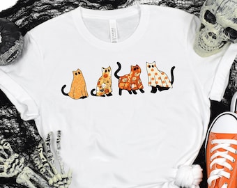 Halloween Cat Shirt, Spooky Season, Cat Lover Gift