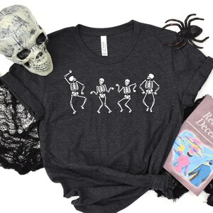 Halloween Dancing Skeleton Shirt, Halloween Shirt, Funny Halloween Shirt, Cute Halloween Shirt, Halloween Party Tee, Skeleton Dancing Shirt