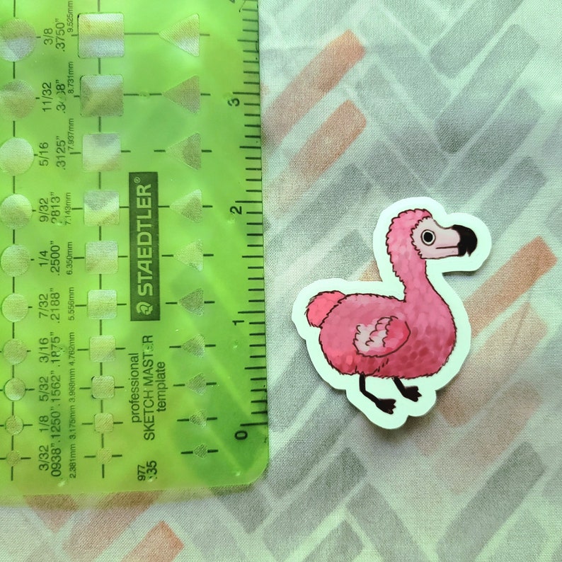 Dodo Sticker Pink Dodo Bird Vinyl Sticker - Etsy