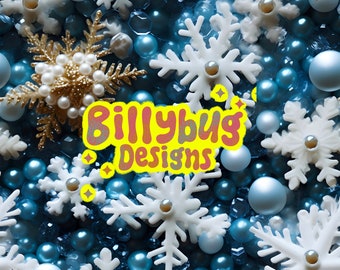 Winter seamless pattern - snowflake repeating file for fabric sublimation - digital paper