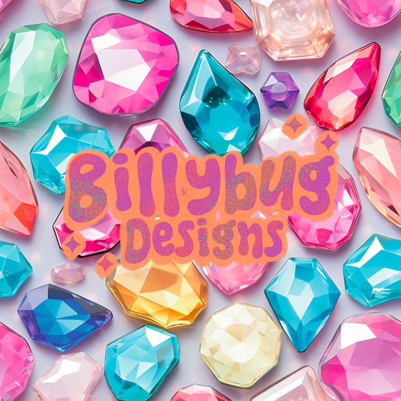 Gemstone Pattern Fabric - Etsy