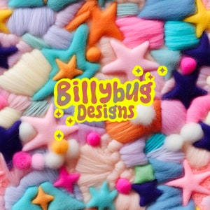 Neon bunte Wolle nahtlose Datei - Webpelz Stickerei Muster - sofort download