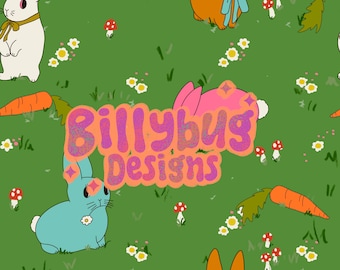Easter seamless pattern - cute bunny repeating file for fabric sublimation - instant download digital paper surface design