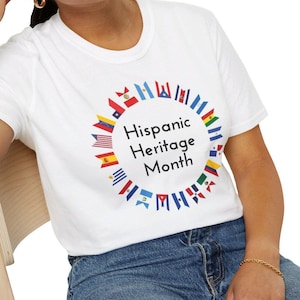 Hispanic Heritage Month Shirt, Latino Heritage, Hispanic Flags, Hispanic Heritage Month, AfroLatino Tee, Latinx Shirt, Hispanic Latino Shirt