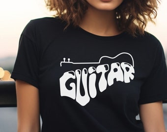 Camiseta de guitarra, camiseta de chica de guitarra, camiseta de amante de la guitarra, camiseta de hombre de guitarra, regalo de guitarrista, amante de la guitarra, camiseta de guitarra, camiseta de guitarrista, camiseta de música