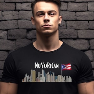 Nuyorican Tshirt, Puerto Rico Gifts, New York Puerto Rican Shirt, Boricua Nueva York, Camiseta Boricua, Spanglish Tee, Puerto Rican Flag