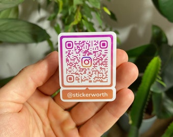 20 pegatinas de códigos QR, etiquetas personalizadas de redes sociales, enlace a Instagram, Facebook, TikTok, Snapchat, YouTube, X Twitter y sitio web empresarial