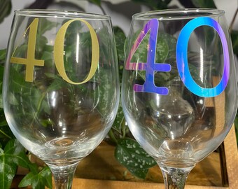 Vinyl Decal Numbers, Champagne or Wine Glass Stickers, Letterbox & Font Door, Postbox Vinyl Decal, House Number Sign, Wheelie Bin Numbers