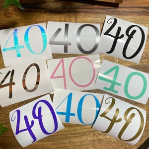 Nummers vinyl decal, deursticker brievenbus en lettertype, vinyl sticker brievenbus, huisnummerbord, vuilnisbaknummers, winkel- of kantoornummers