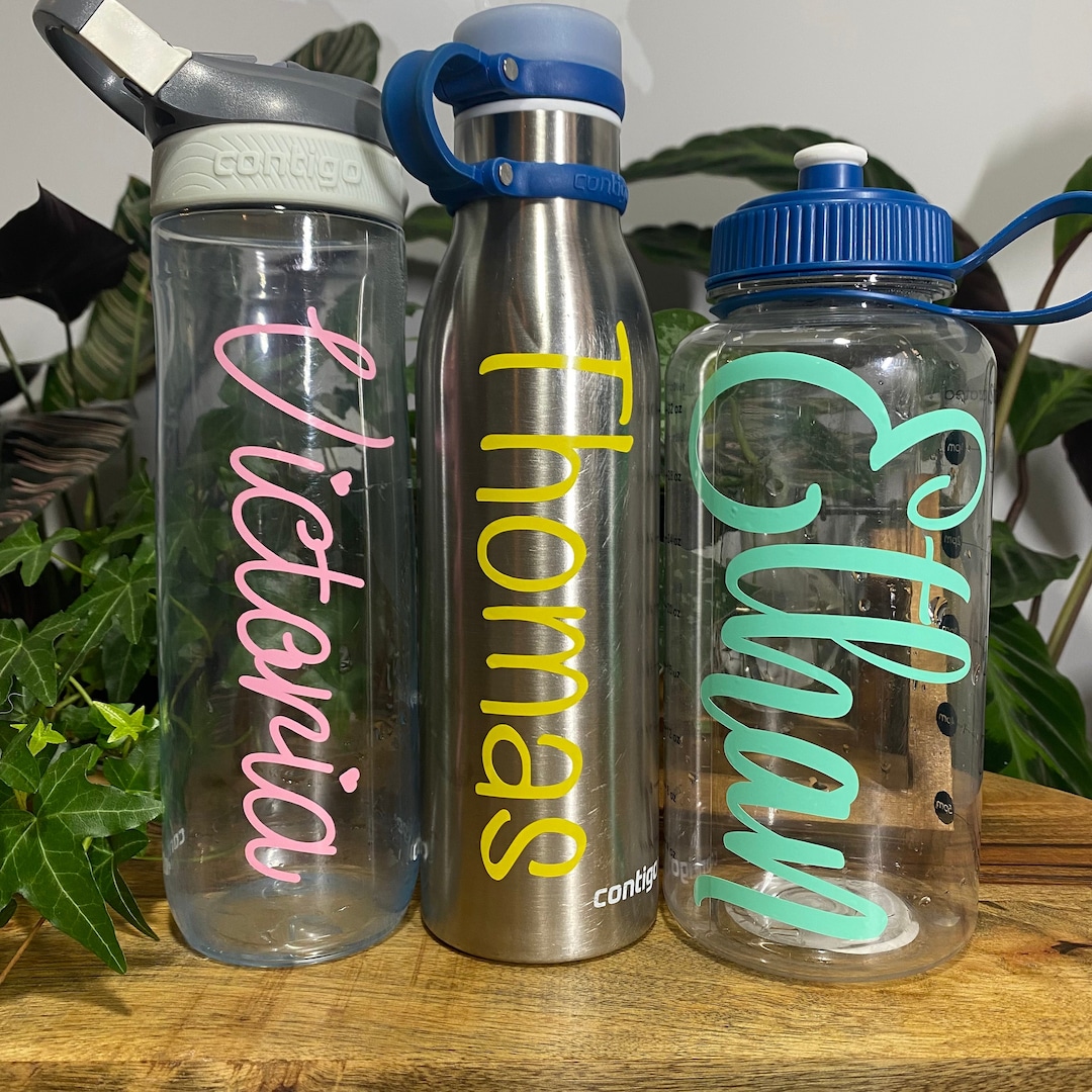 Vinyl Name Labels Personalised Water Bottle Stickers Etsy UK