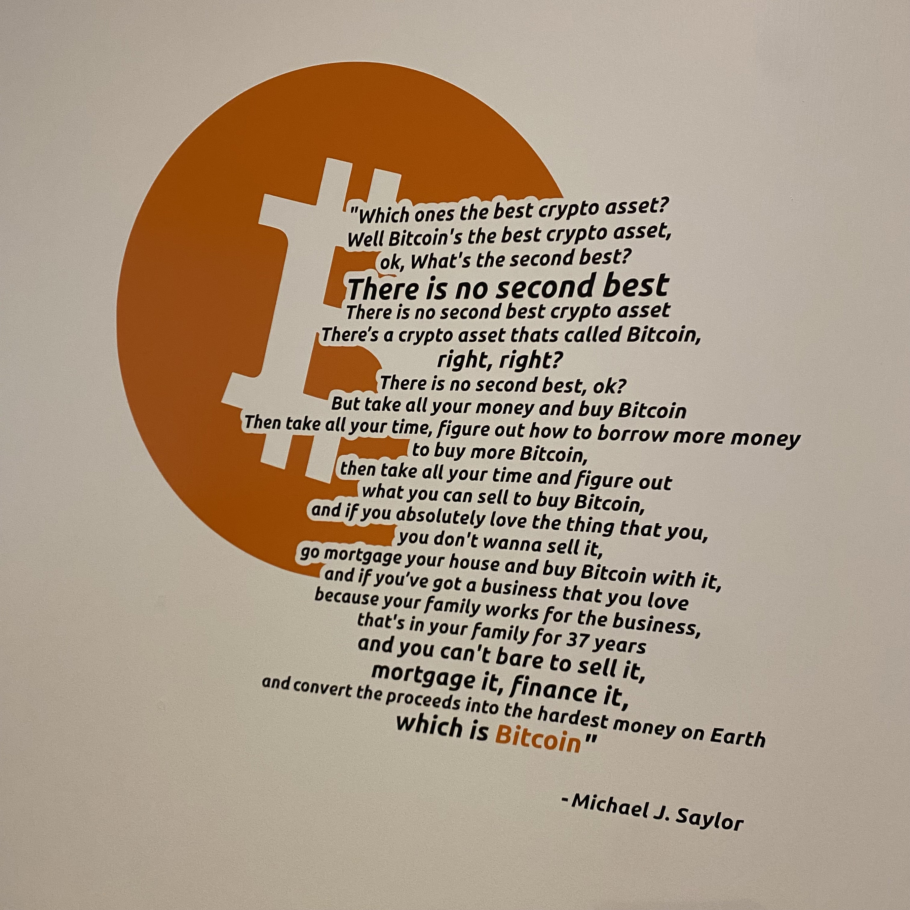 Funny Michael Saylor Bitcoin Quote - 