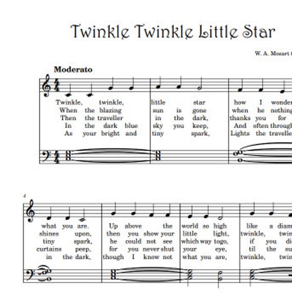 Music Makers Twinkle Twinkle Little Star Lyrics