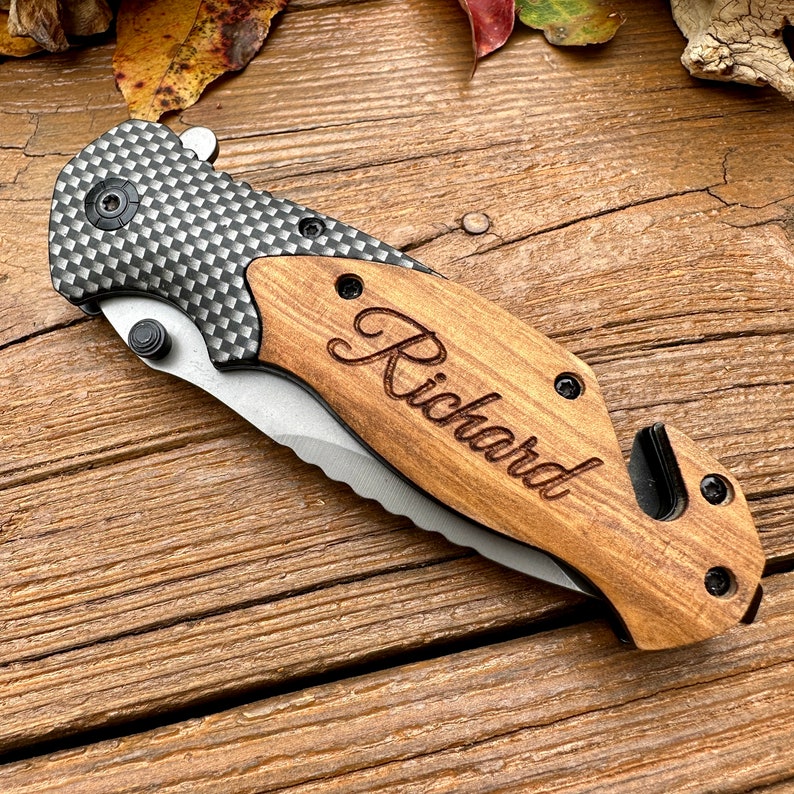 Engraved Pocket Knife Personalized Folding Knife Gift for Etsy