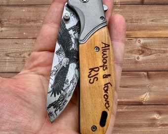 Gegraveerd mes mens cadeau aangepaste zakmes gepersonaliseerde gift voor mannen vaders dag cadeau aangepaste gift voor papa gepersonaliseerde mes cadeau voor hem