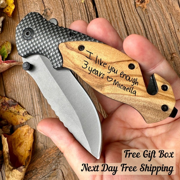 Personalized Gift, Engraved Knife, Pocket Knife, Folding Knife, Gift for Dad, Gift for Brother, Gift for Him