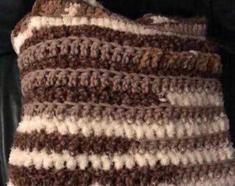 Handmade Crochet Blanket | Custom Size, Cozy Throw, Baby to Queen Sizes