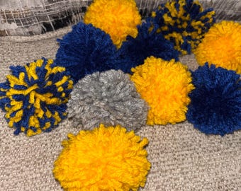 Handgemaakt garen pom pom kattenspeeltje | Lichtgewicht kitten gooien