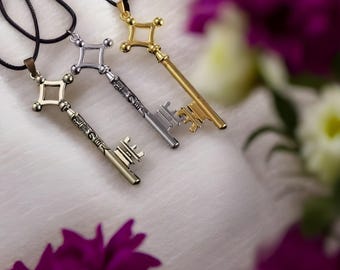 Key necklace inspired by the anime Attack on Titan, Eren Jaeger, anime jewelry, necklace for cosplay, gift for men, anime fans