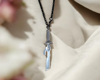 Sword necklace inspired by Togi, JJK necklace and bracelet, jewelry for cosplay, gift for anime fans, Gojo, Sukuna, necklace for him