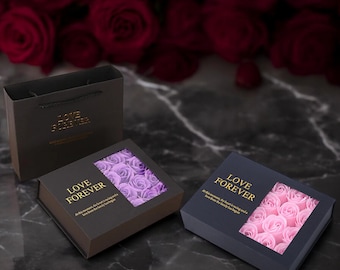 Caja de joyería de rosas delicadas para joyería, caja de regalo para novia, almacenamiento para joyas, caja de regalo para mujeres, caja de joyería