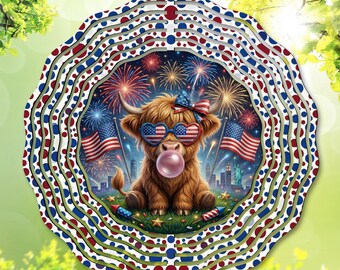 Höglandsko PNG / Vindspinner PNG / 4 juli sublimering png / Självständighetsdagen png / Gör-det-själv-present / Sommarvindspinner / Digital nedladdning