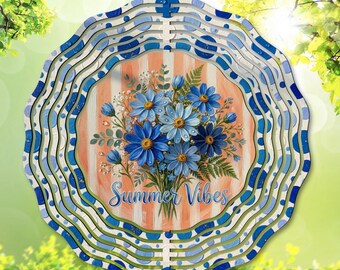 Sommarvibbar png / Vindspinner PNG / Rolig sublimeringsdesign / Sommarsublimering / DIY-present / Akvarellblomma png / (Digital nedladdning)