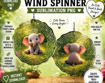Girandola a vento a forma di elefante PNG Citazione divertente Cosce grosse salvano vite Modello da giardino Design per sublimazione Decorazione da giardino fronte/retro Download digitale