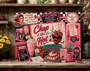 Funny PNG, Sarcastic Cutting Board PNG, Retro Diner Sublimation Design, Funny Kitchen Quotes, Sassy Chopping Board PNG (Digital Download)