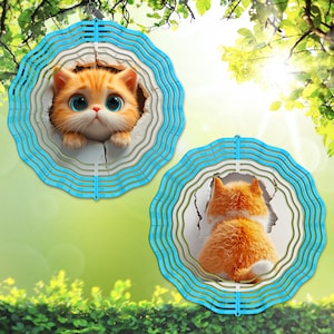 Adorable girouette PNG pour chaton tigré