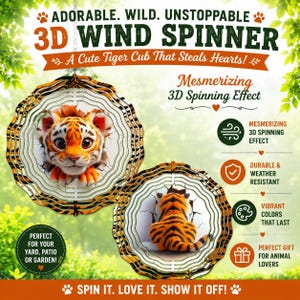 Tiger PNG / Wind Spinner PNG / Front and Back png / Tiger Sublimation / Breakthrough png / / Tiger Cub png / DIY Gift (Digital Download)