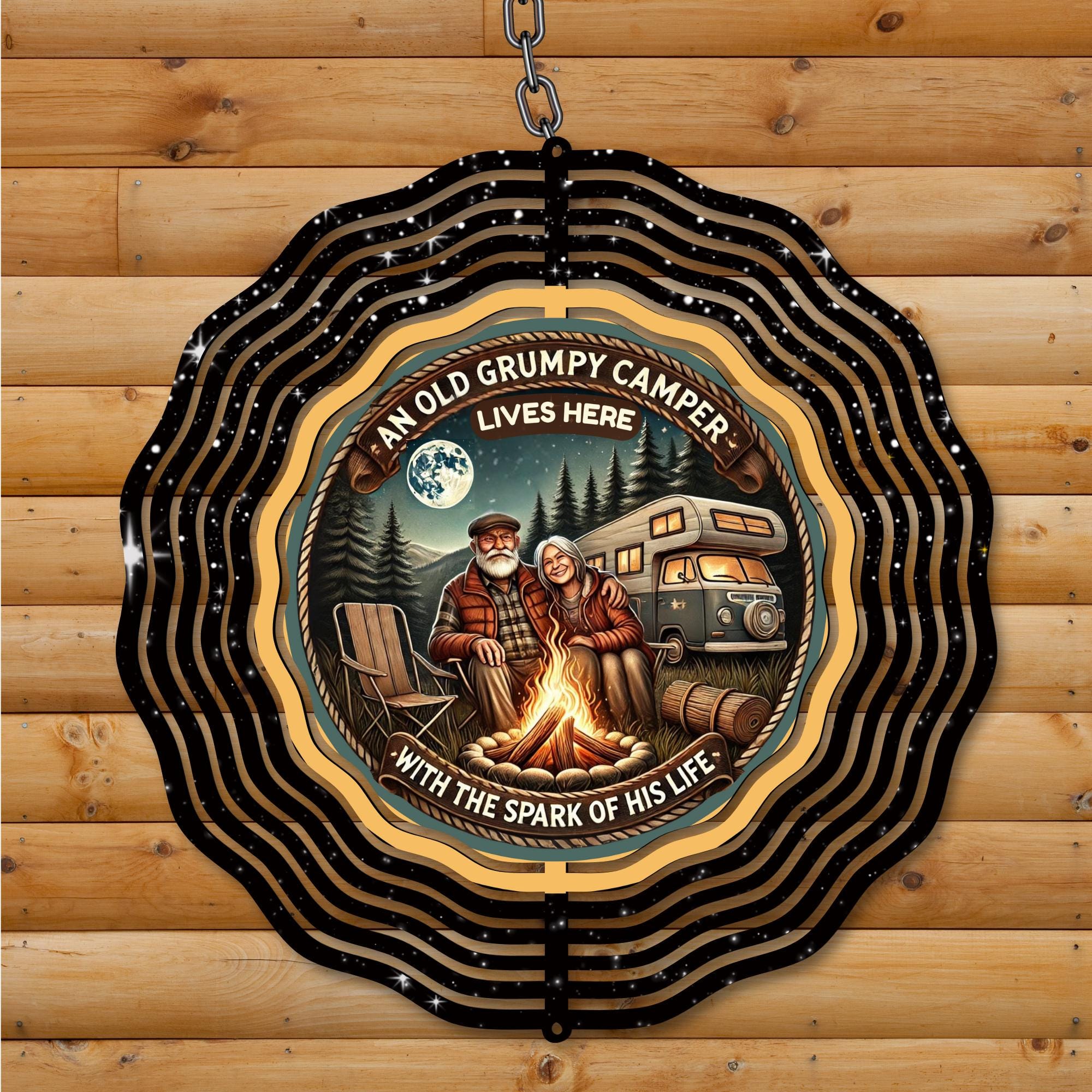 Campsite Wind Spinner PNG, Grumpy Camper Sublimation Design, Sarcastic ...