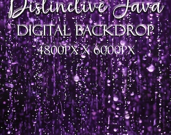 Bakgrund med lila regn för barn-, vuxna- eller familjeporträtt. Digital utomhusfotografibakgrund i JPG-format för fotokompositer.