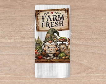 Gnom PNG, Ściereczka kuchenna PNG, Projekt sublimacji kuchni wiejskiej, Świeżość z farmy PNG, Ściereczka kuchenna PNG, Prezent DIY, Ściereczka do naczyń PNG, Pobieranie cyfrowe