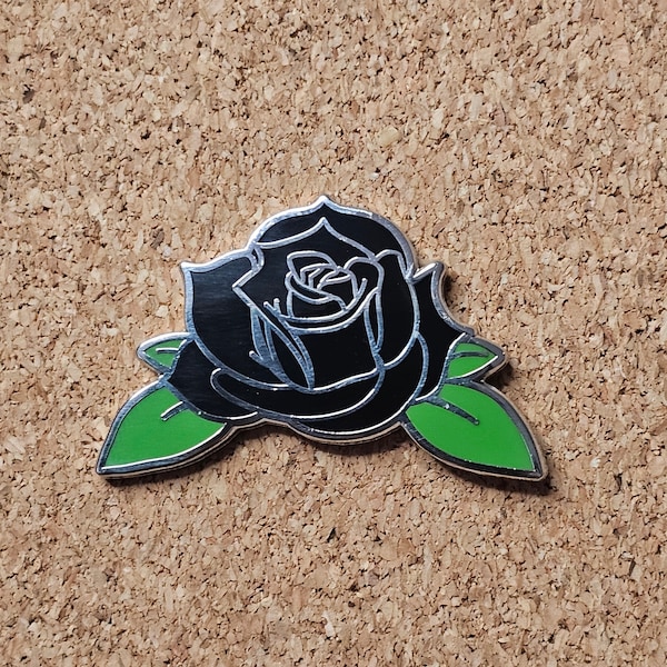 Black Rose pin