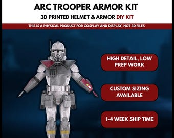Kit de armadura DIY de soldado ARC de Star Wars - Cosplay de las Guerras Clon