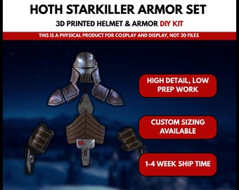 Conjunto de armadura Hoth Starkiller impreso en 3D, kit de accesorios de cosplay de Star Wars: La Fuerza Desatada (DIY).