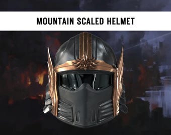 Mountain Scaled Helmet 3D Printed DIY Kit Sci Fi Cosplay Prop HD2