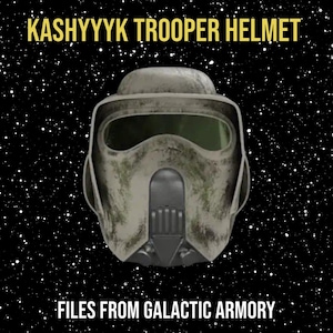 Kashyyyk Trooper Helmet 3D Printed Kit