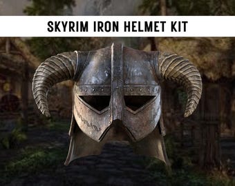 Skyrim Iron Helmet 3D Printed DIY Kit Elder Scrolls Cosplay Prop