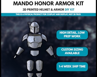 Kit de armadura personalizada de Star Wars Mando Honor para armar
