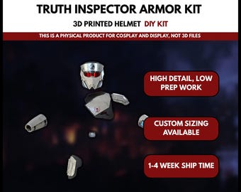 Armadura de Inspector de la Verdad — HD2 Kit de accesorios de ciencia ficción impresos en 3D de cuerpo completo para armar