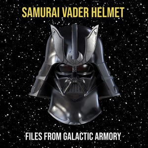 DIY Samurai Darth Vader Star Wars Helmet 3D Print